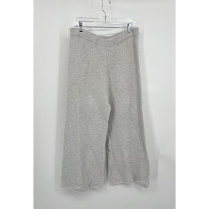 Free People White Wide Leg Pants High-Rise Relaxed Fit sz. L